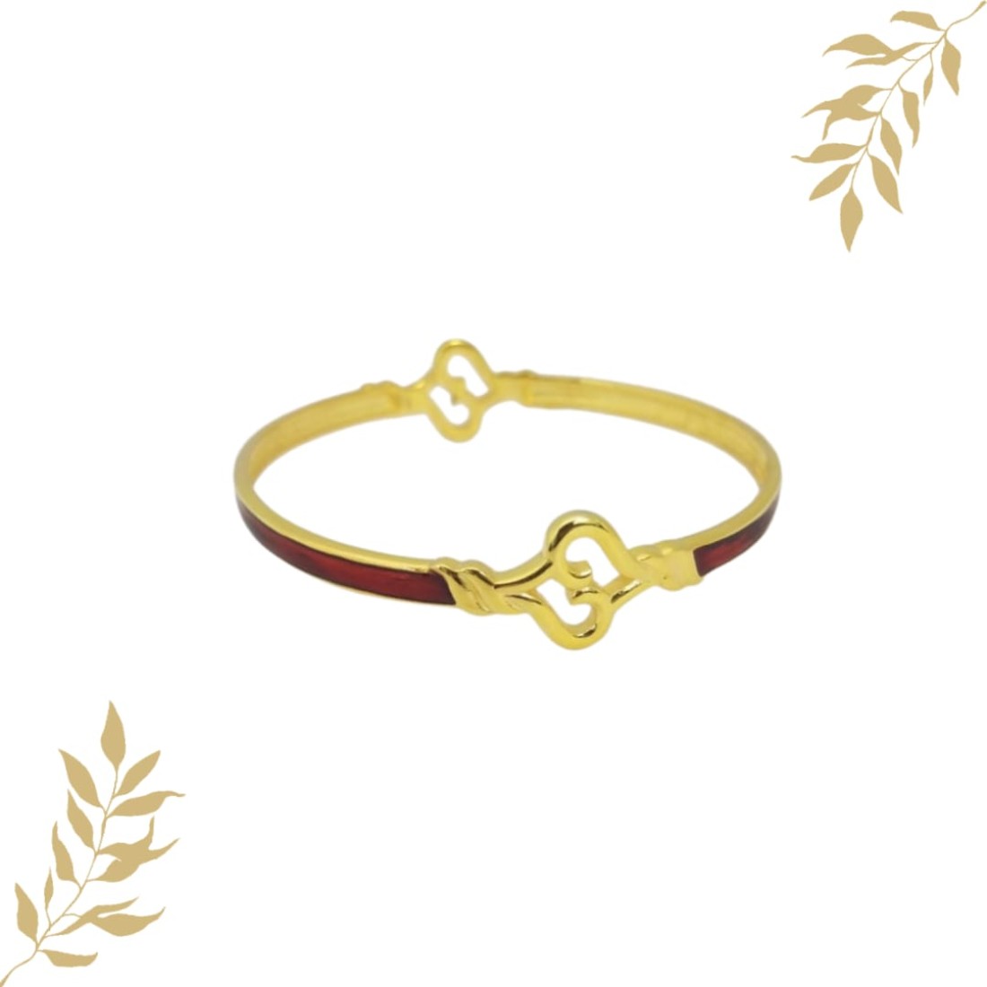 Red enamel bangle