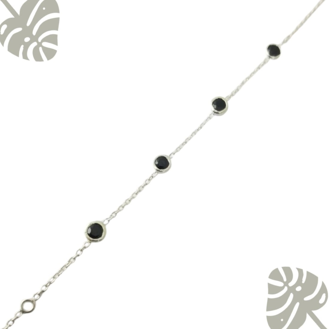 Black Spinel Stone Bracelet