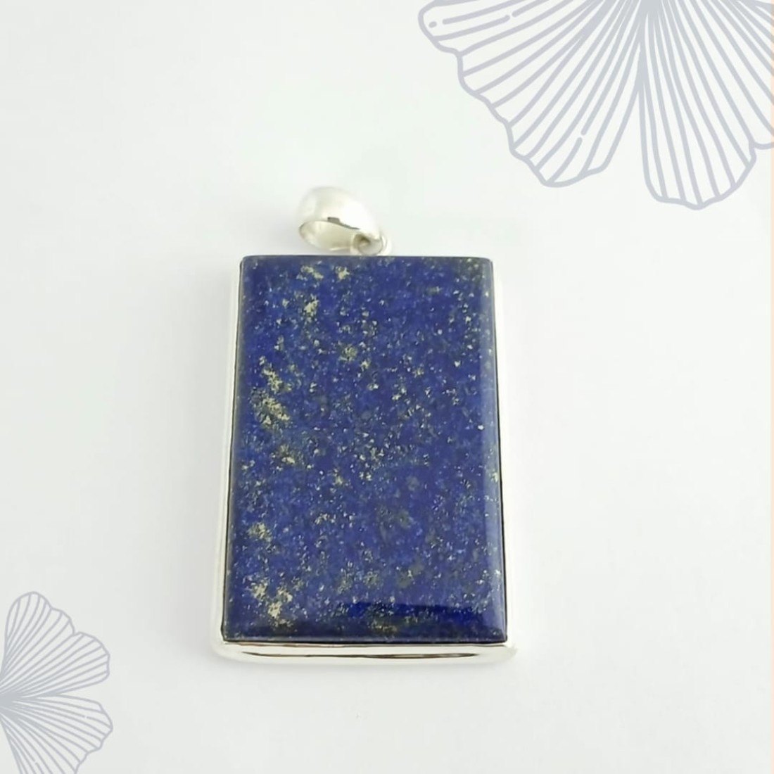 Square Blue Lapis Pendant